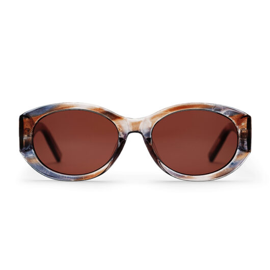 CHPO Cleo Recycled Sunglasses - Cigar Smoke/Brown