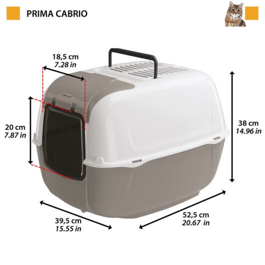 Ferplast Cat Prima Cabrio Hooded Toilet 1432G