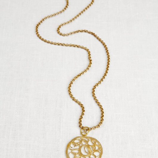 La Jewellery Recycled Brass Turkish Necklace